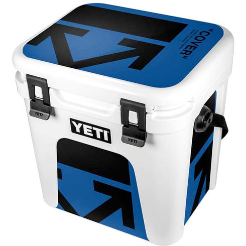 Black and Blue Arrows YETI Roadie 24 Hard Cooler Skin