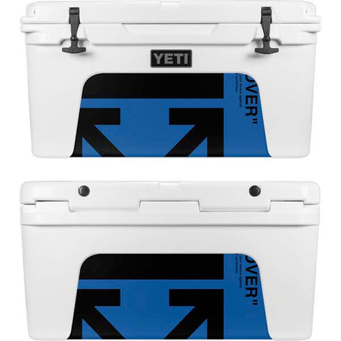 Black and Blue Arrows YETI Tundra 75 Hard Cooler Skin