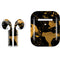 Black and Gold Scattered Marble Apple AirPods 2 Skin