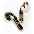 Black and Gold Scattered Marble Apple AirPods 2 Skin