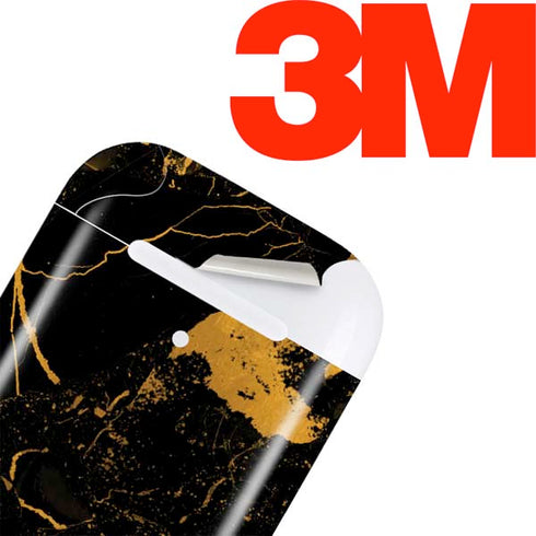 Black and Gold Scattered Marble Apple AirPods Skin