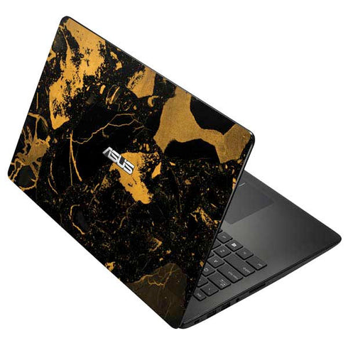 Black and Gold Scattered Marble Asus X502CA 15.6 Skin