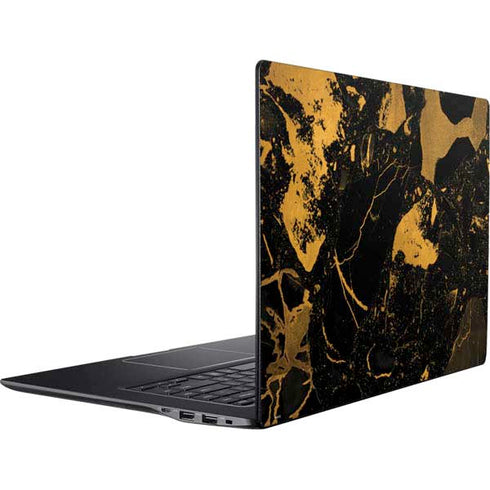 Black and Gold Scattered Marble Ativ Book 9 (15.6in 2014) Skin
