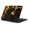 Black and Gold Scattered Marble Samsung Chromebook Skin