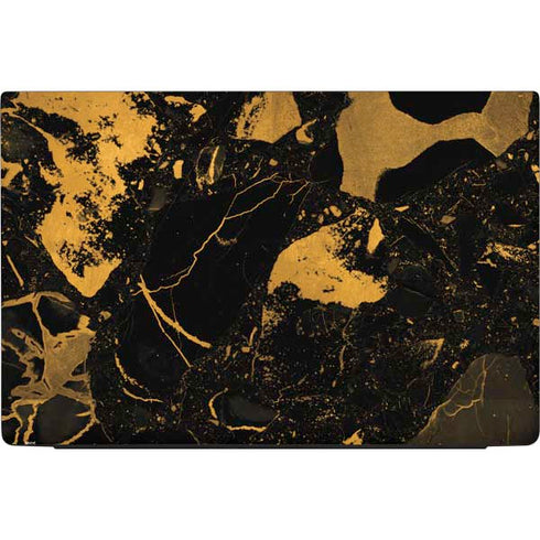 Black and Gold Scattered Marble Dell Vostro Skin