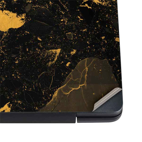 Black and Gold Scattered Marble Dell Vostro Skin