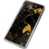 Black and Gold Scattered Marble Galaxy A21 Clear Case