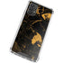 Black and Gold Scattered Marble Galaxy A32 5G Clear Case