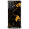 Black and Gold Scattered Marble Galaxy A52 5G Clear Case