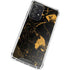 Black and Gold Scattered Marble Galaxy A52 5G Clear Case