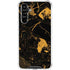 Black and Gold Scattered Marble Galaxy A54 5G Clear Case