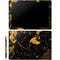 Black and Gold Scattered Marble Galaxy Book 12in Skin