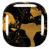 Black and Gold Scattered Marble Galaxy Buds Pro Skin