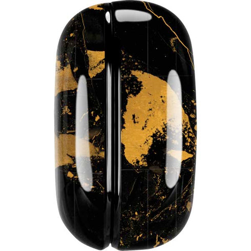 Black and Gold Scattered Marble Galaxy Buds Pro Skin