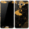Black and Gold Scattered Marble Galaxy J7 Skin