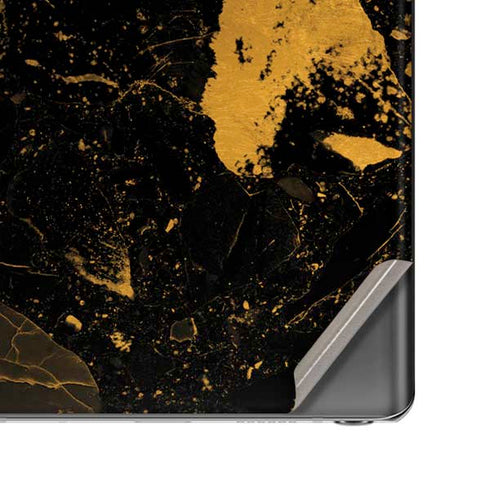 Black and Gold Scattered Marble Galaxy Note20 5G Skin