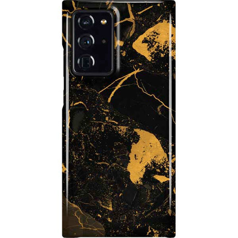Black and Gold Scattered Marble Galaxy Note20 Ultra 5G Lite Case