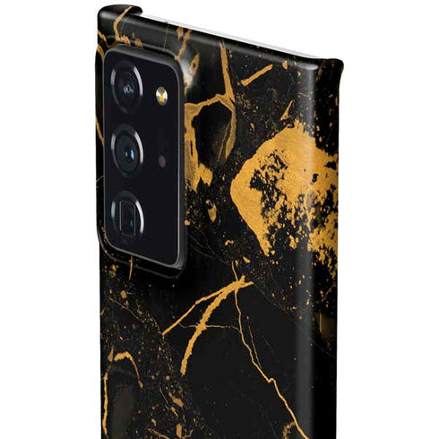 Black and Gold Scattered Marble Galaxy Note20 Ultra 5G Lite Case