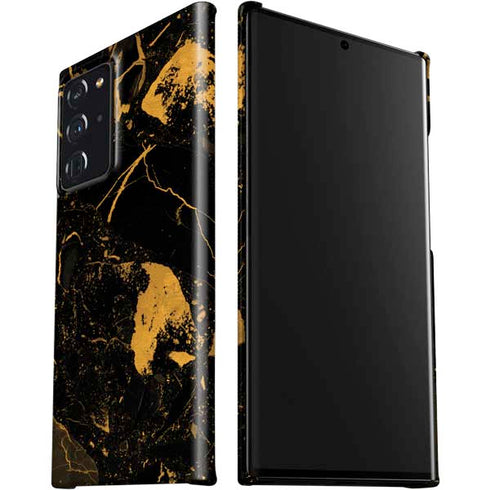 Black and Gold Scattered Marble Galaxy Note20 Ultra 5G Lite Case