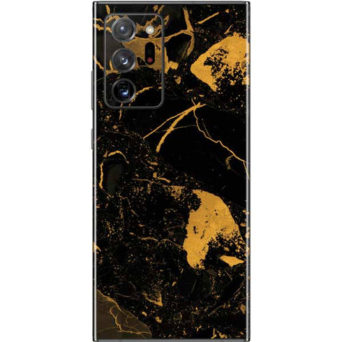 Black and Gold Scattered Marble Galaxy Note20 Ultra 5G Skin