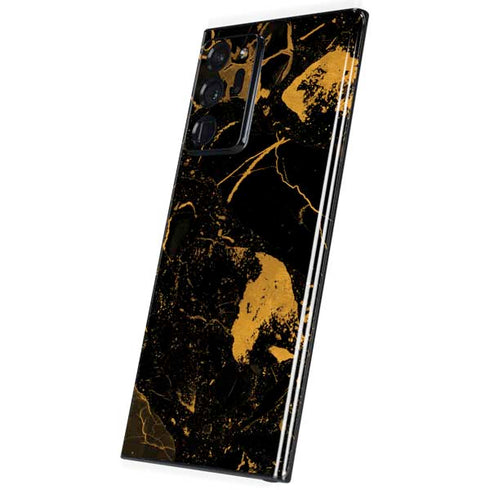 Black and Gold Scattered Marble Galaxy Note20 Ultra 5G Skin