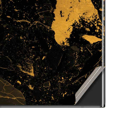 Black and Gold Scattered Marble Galaxy Note20 Ultra 5G Skin