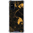 Black and Gold Scattered Marble Galaxy S20 FE Clear Case