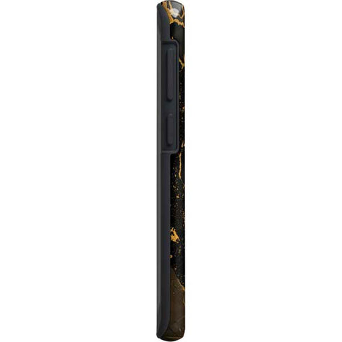 Black and Gold Scattered Marble Galaxy S20 Plus Pro Case