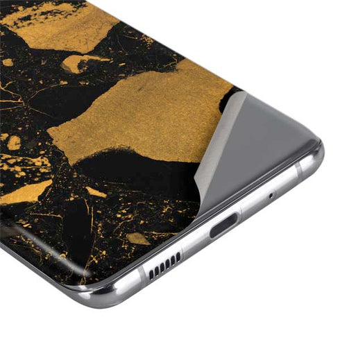 Black and Gold Scattered Marble Galaxy S20 Ultra 5G Skin