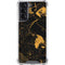 Black and Gold Scattered Marble Galaxy S21 5G Clear Case