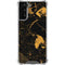 Black and Gold Scattered Marble Galaxy S21 FE Clear Case
