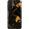 Black and Gold Scattered Marble Galaxy S21 FE Pro Case