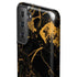 Black and Gold Scattered Marble Galaxy S21 FE Pro Case