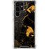 Black and Gold Scattered Marble Galaxy S22 Ultra Clear Case
