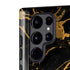 Black and Gold Scattered Marble Galaxy S22 Ultra Pro Case