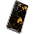 Black and Gold Scattered Marble Galaxy S23 Clear Case