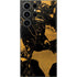 Black and Gold Scattered Marble Galaxy S23 Ultra Skin