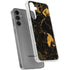 Black and Gold Scattered Marble Galaxy S24 Plus Clear Case
