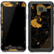 Black and Gold Scattered Marble Galaxy S7 Active Skin