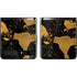 Black and Gold Scattered Marble Galaxy Z Flip Skin