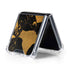 Black and Gold Scattered Marble Galaxy Z Flip5 5G Clear Case