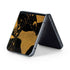 Black and Gold Scattered Marble Galaxy Z Flip5 5G Skin