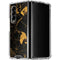 Black and Gold Scattered Marble Galaxy Z Fold4 5G Clear Case
