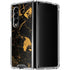 Black and Gold Scattered Marble Galaxy Z Fold4 5G Clear Case