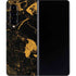 Black and Gold Scattered Marble Galaxy Z Fold4 5G Skin