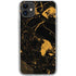 Black and Gold Scattered Marble iPhone 11 Clear Case