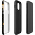 Black and Gold Scattered Marble iPhone 12 Impact Case