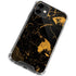 Black and Gold Scattered Marble iPhone 12 Mini Clear Case