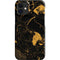 Black and Gold Scattered Marble iPhone 12 Mini Lite Case