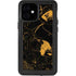Black and Gold Scattered Marble iPhone 12 Mini Waterproof Case